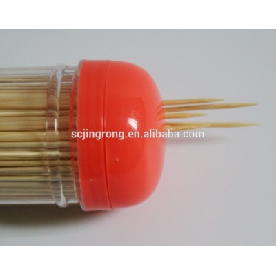 Disposable natural double pointed long bulk bamboo toothpick with SGS